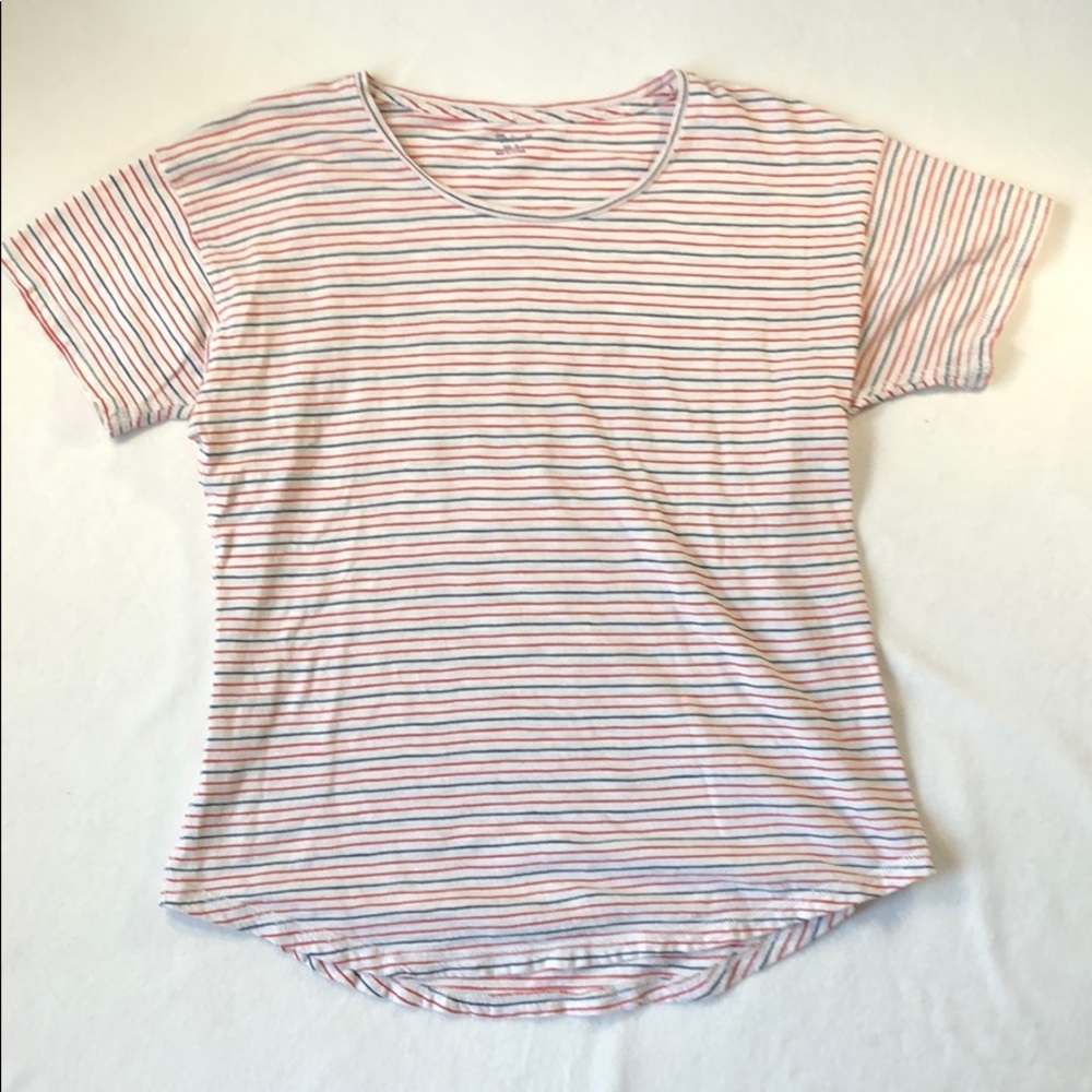 Madewell striped red white and blue shirt